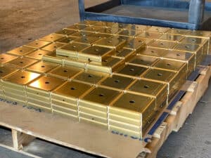 Careful Handling of brass components that we manufacture assure that they are delivered without scratches. 